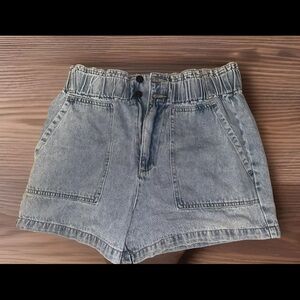 High Waisted Blue Jean Shorts